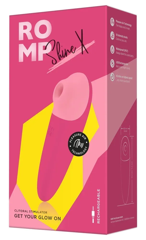 Romp Shine X Wiederaufladbarer klitoraler Saugstimulator