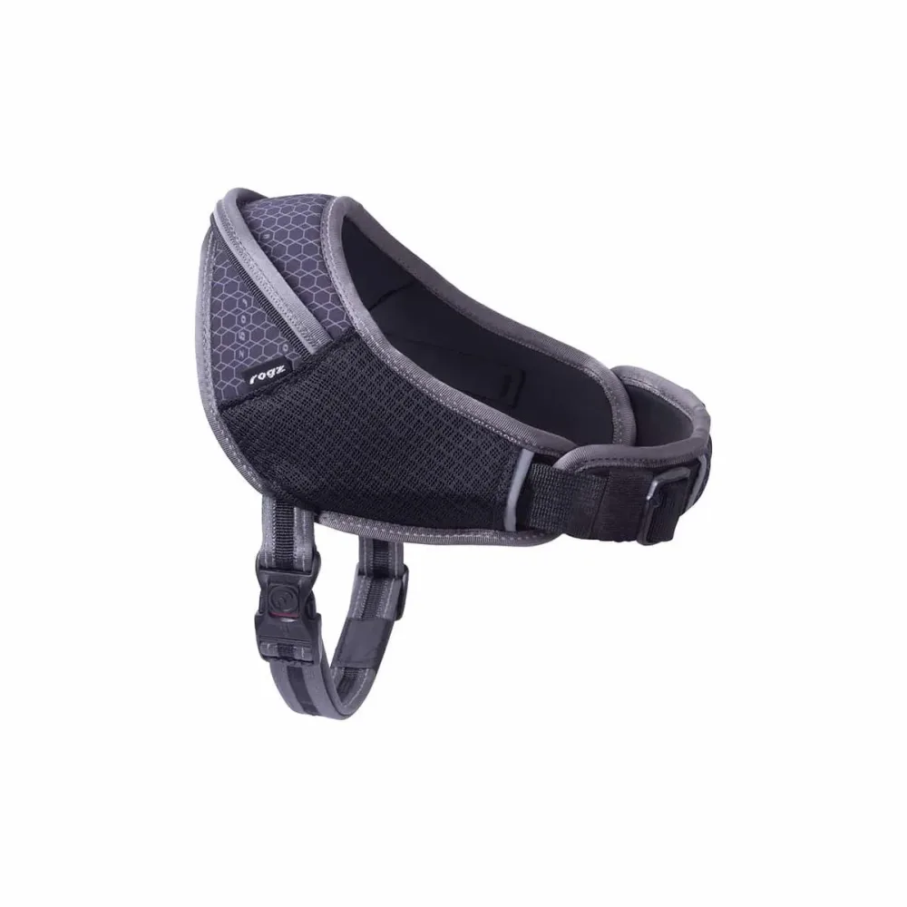 rogz AirTech Sportgeschirr grau, Bauchlänge 30-37cm, Bauchumfang 60-83cm (1 Stk)