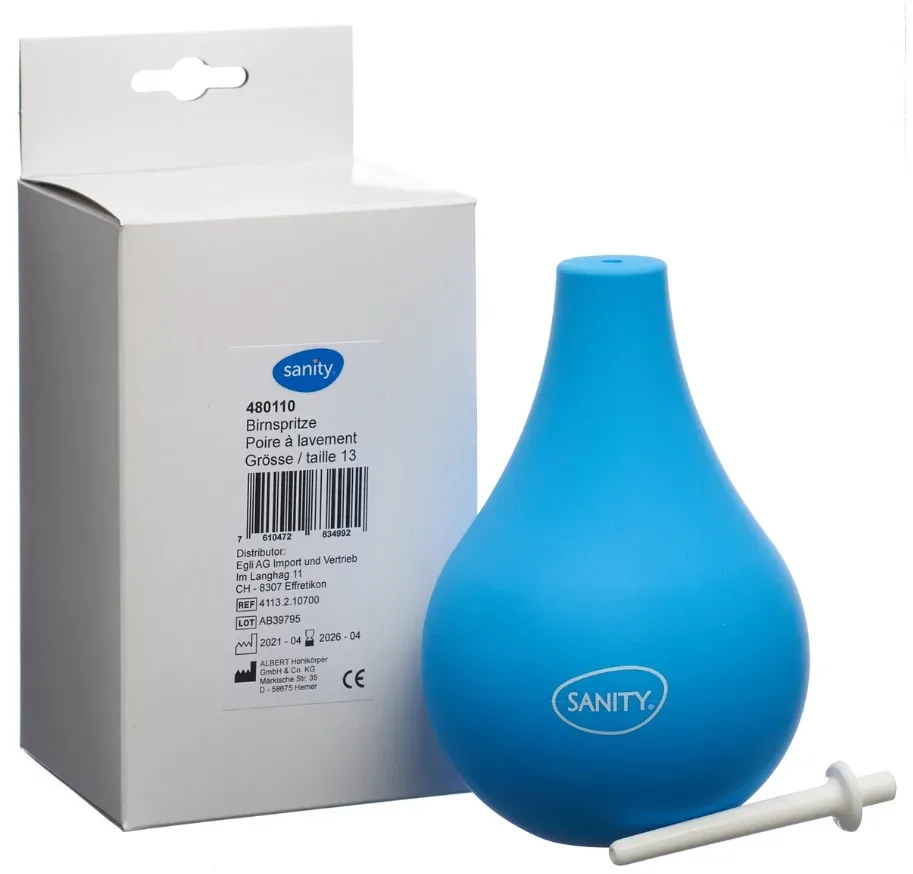 Sanity Birnspritze Grösse 13, zweiteilig (483ml)