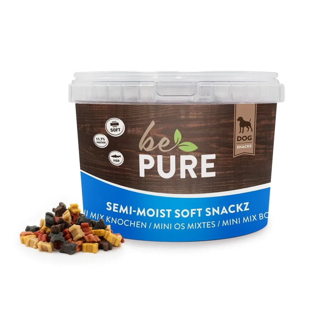 bePure Semi-Moist Soft Snackz Mini Mix Knochen (1.8kg)