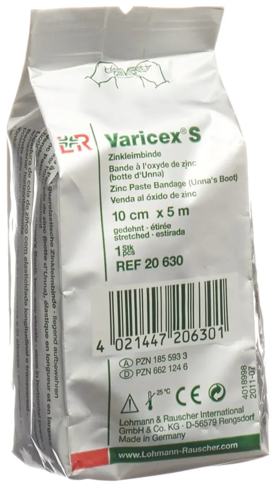 Varicex S Zinkleimbinde 10cmx5m (1 Stk)