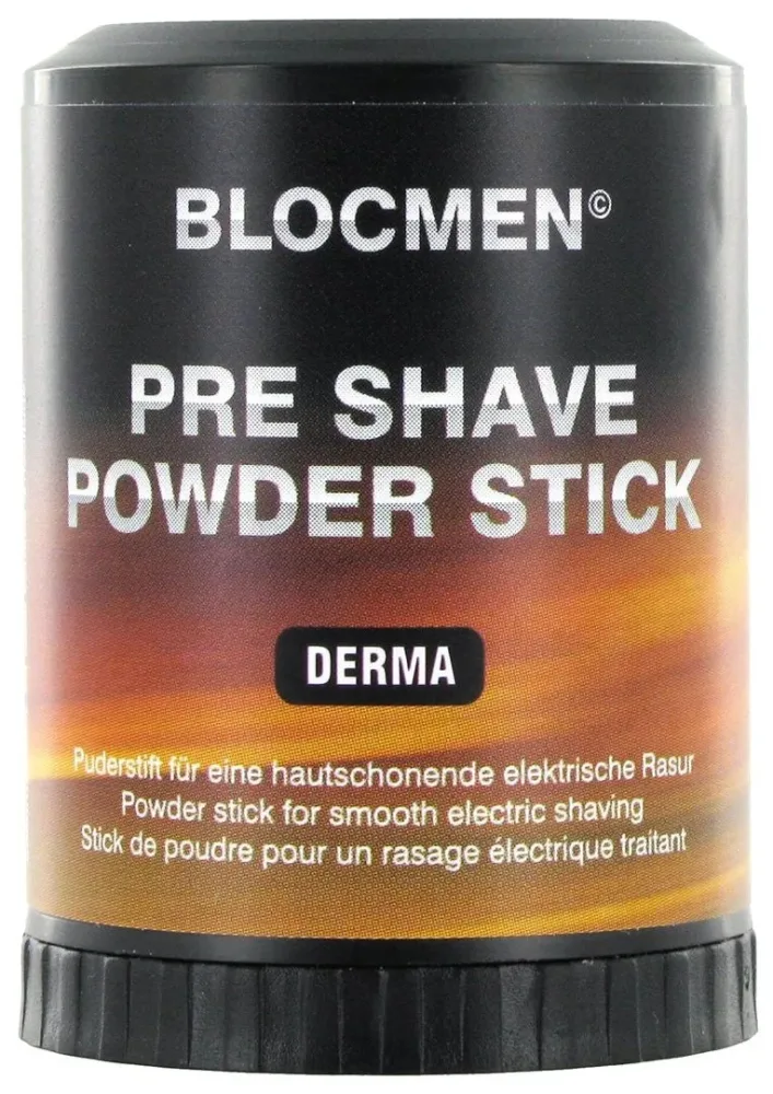 BLOCMEN Derma Rasurpuderstift, für schonende Trockenrasur (60g)