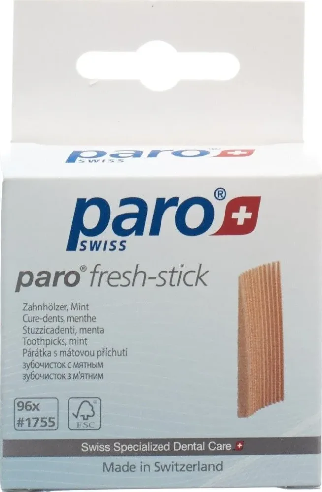 Paro Brush Sticks Zahnholz mittel Mint (96 Stk)