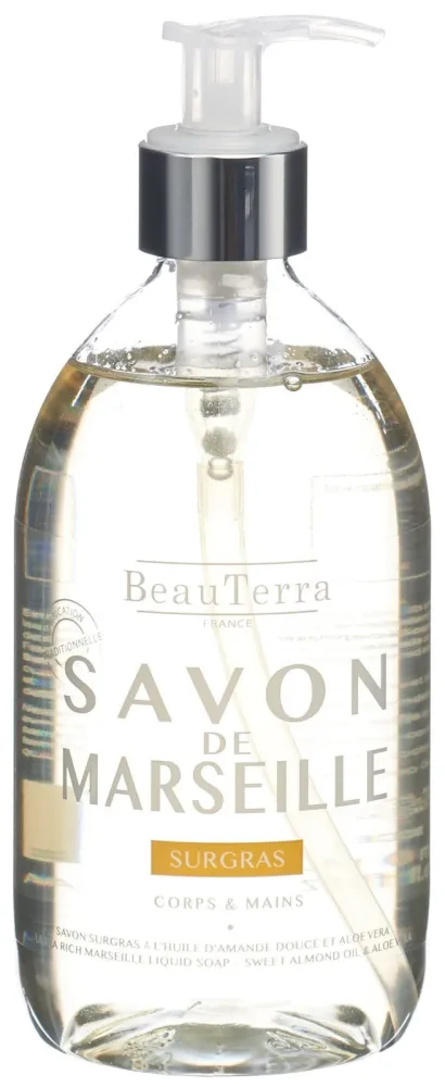 BeauTerra Flüssigseife Marseille surgras Mandel (300ml)