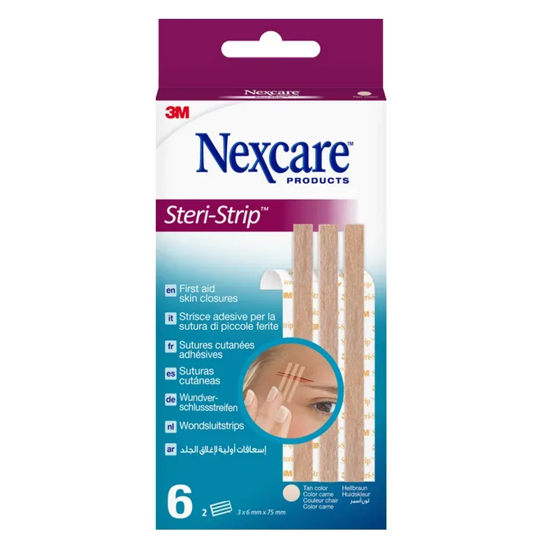 3M Nexcare Steri-Strip, 6x75mm, beige (6 Stk)