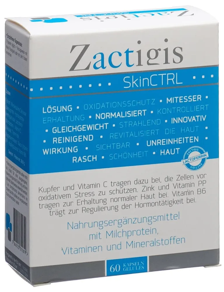 Zactigis SkinCTRL Milchprotein-Kapseln (60 Stk)
