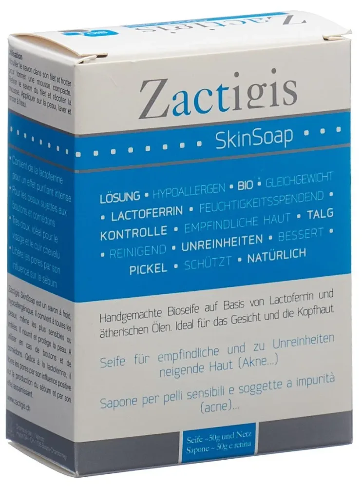 Zactigis SkinSoap Handgemachte Bio-Seife (50g)