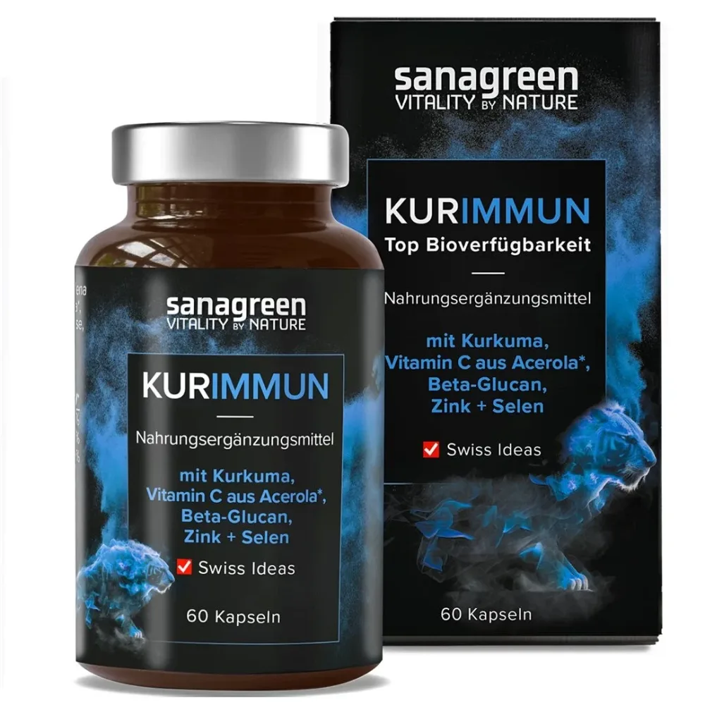 SANAGREEN KURIMMUN mizellierter Curcuma Extrakt Kapseln (60 Stk)