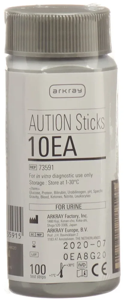 AUTION Sticks Urin Teststreifen 10 Parameter (100 Stk)