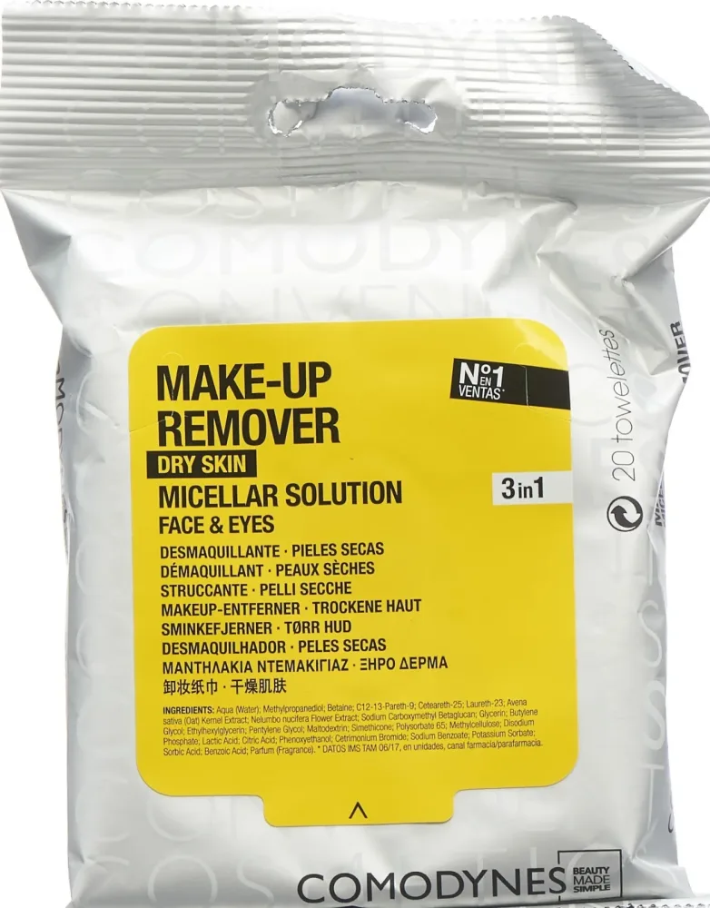 Comodynes Sensitive & Dry Skin Reinigungstuch 20 Stk