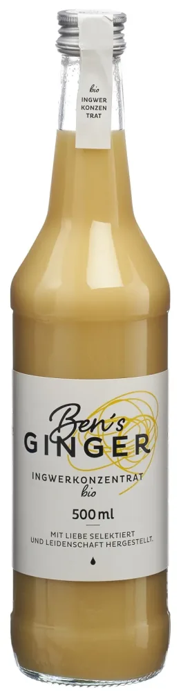 Ben's GINGER Ingwerkonzentrat Bio (500ml)