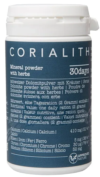 CORIALITH Schweizer Dolomitpulver & Kräuter (70g)