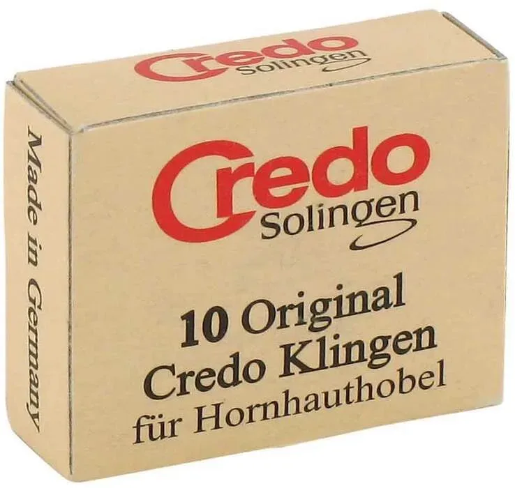 Credo Ersatzklingen für Hornhauthobel, Schachtel (10 Stk)