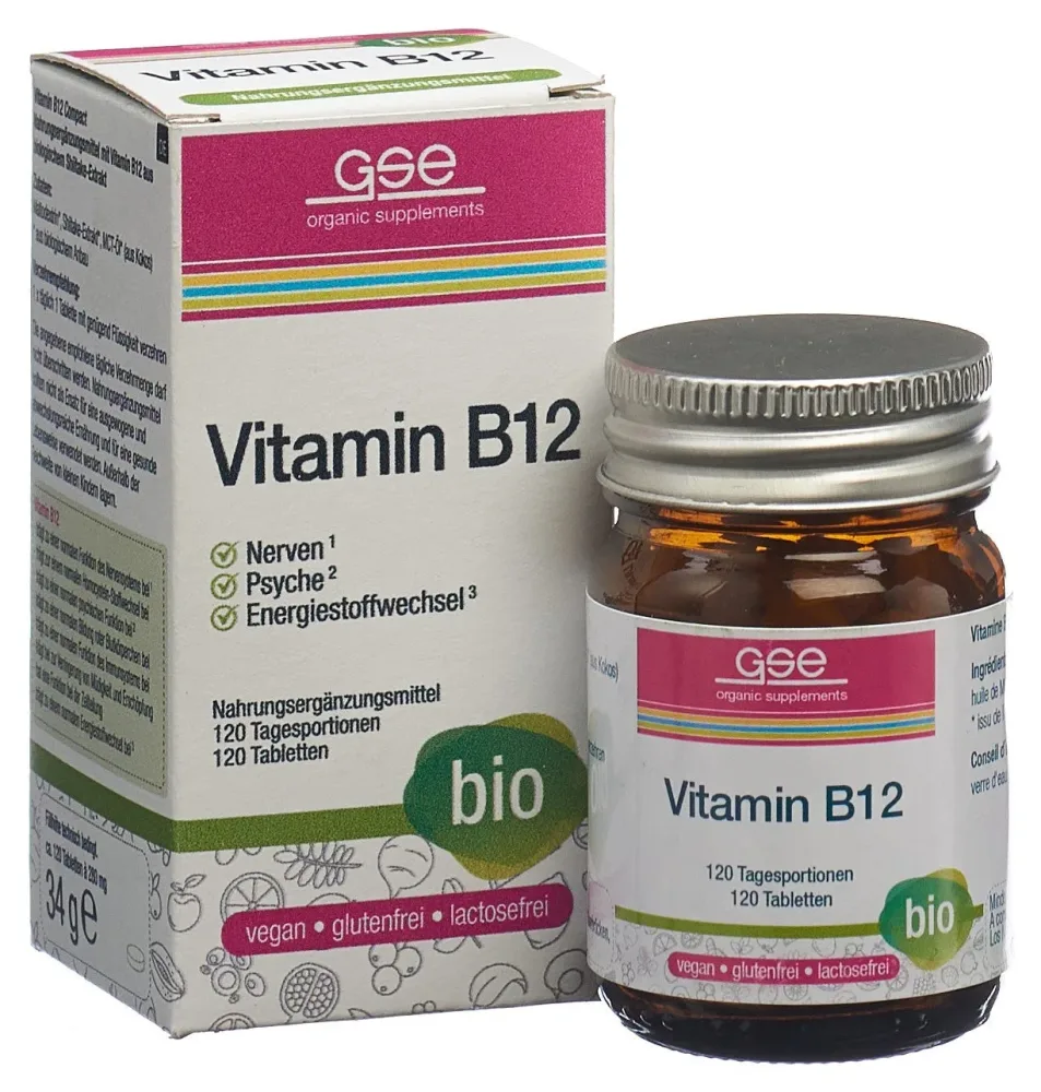GSE Vitamin B12 Compact Tabletten Bio (120 Stk)
