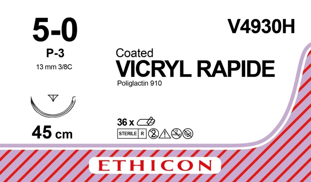 VICRYL RAPIDE 45cm ungefärbt 5-0 P-3 Multiple (36 Stk)