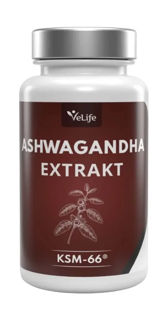 VeLife Ashwagandha Extrakt KSM-66 Tabletten (120 Stk)
