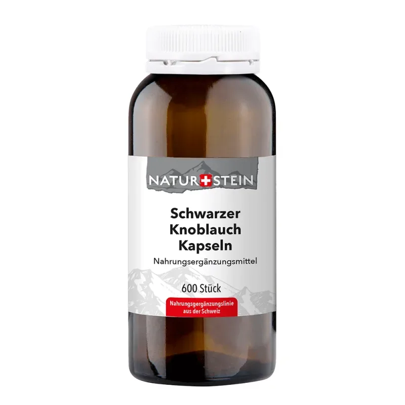 NATURSTEIN Schwarzer Knoblauch Kapseln (600 Stk)