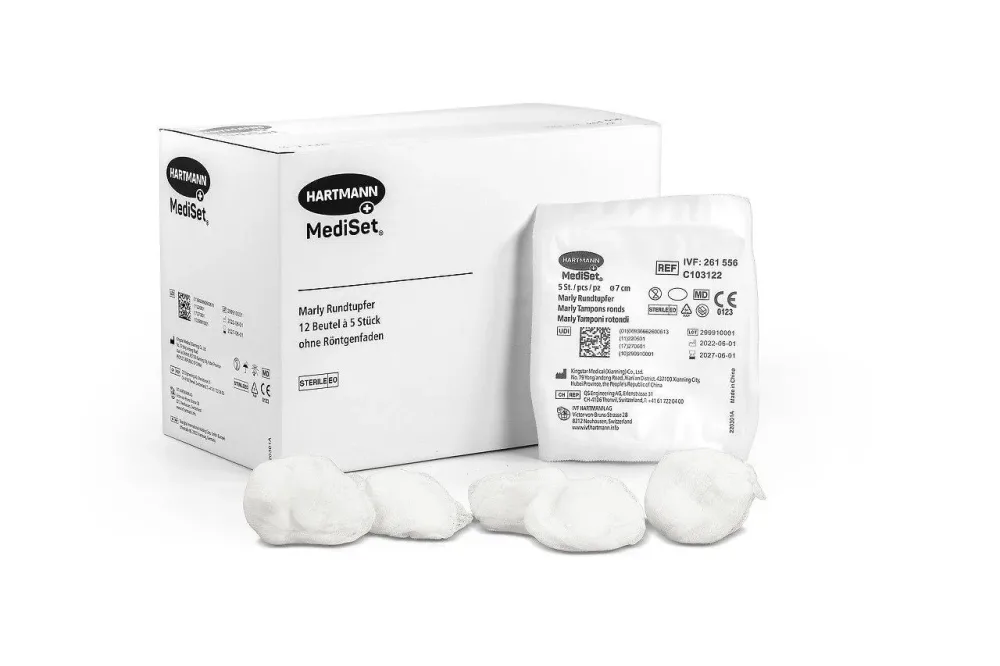 MediSet Marly Rundtupfer, Grösse 7, steril (12x5 Stk)