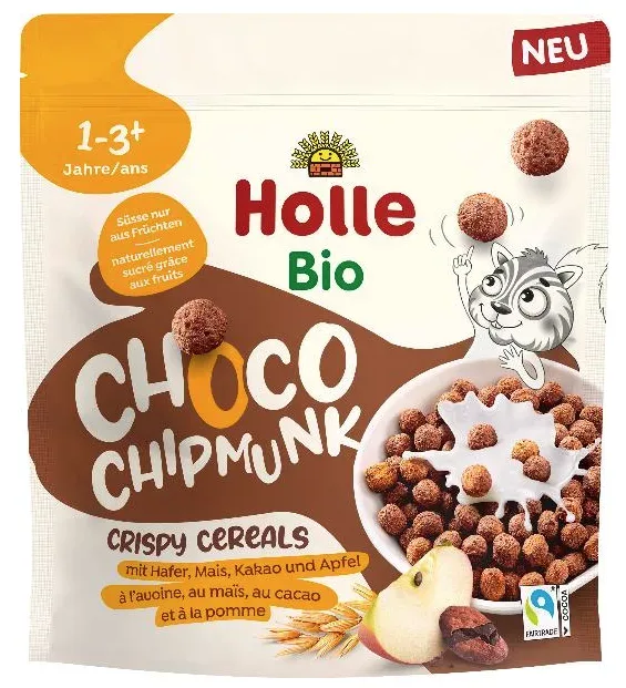 Holle Bio Choco Chipmunk, Crispy Cereals (125g)