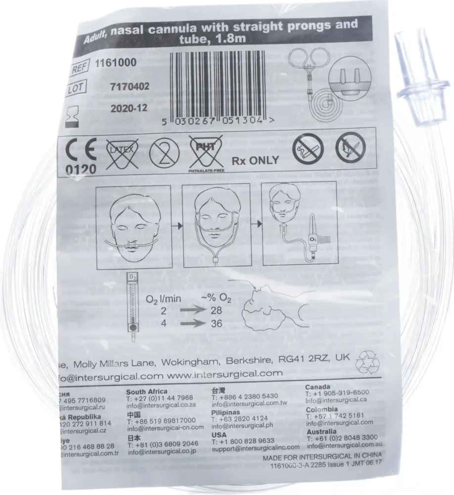 INTERSURGICAL Sauerstoff-Brille für Erwachsene (1 Stk)