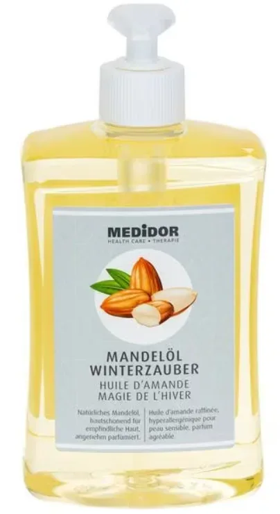 MEDiDOR Mandelöl Winterzauber mit Dosierspender (500ml)