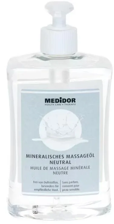 MEDiDOR Massageöl neutral mit Dosierspender (500ml)