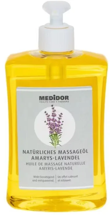MEDiDOR Massageöl Amyris-Lavendel mit Dosierspender (500ml)