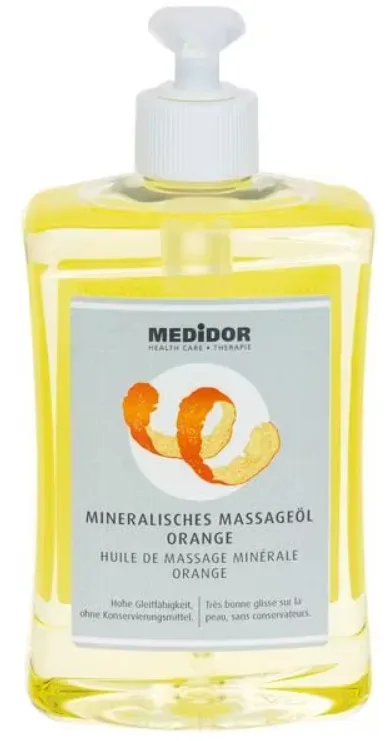 MEDiDOR Massageöl Orange mit Dosierspender (500ml)