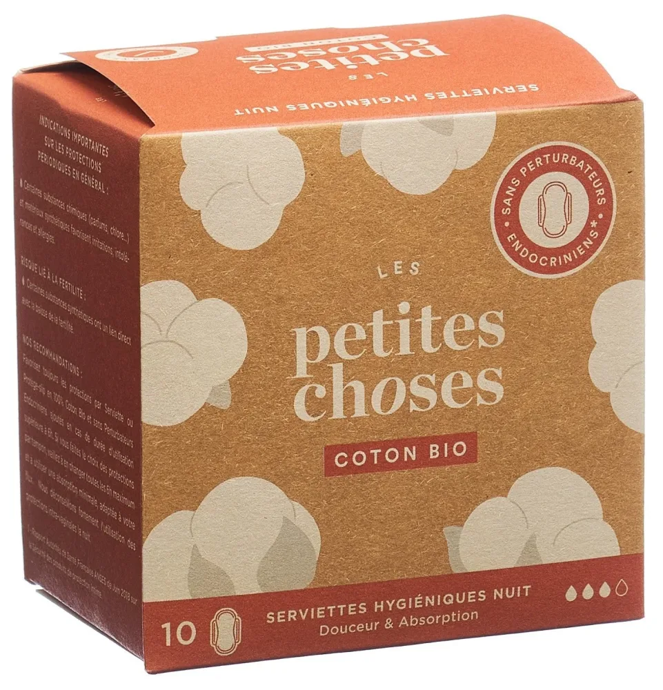 Les petites choses Bio-Damenbinde Nacht (10 Stk)