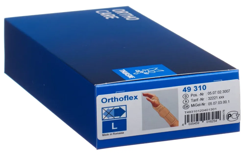 THUASNE Orthoflex Handgelenkbandage L, 21cm links weiss (1 Stk)