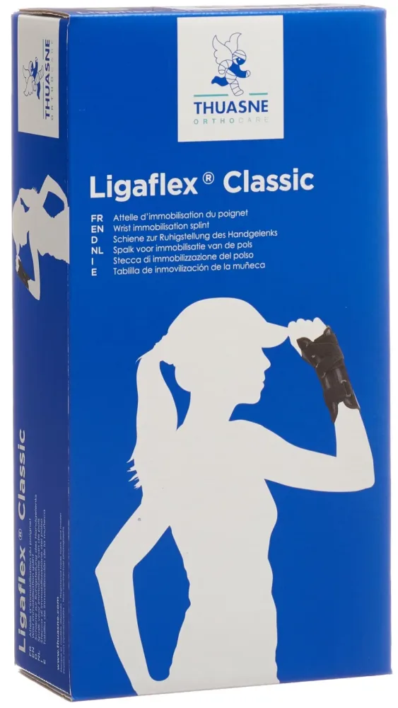 THUASNE Ligaflex Handgelenkbandage Grösse 2 links schwarz (1 Stk)