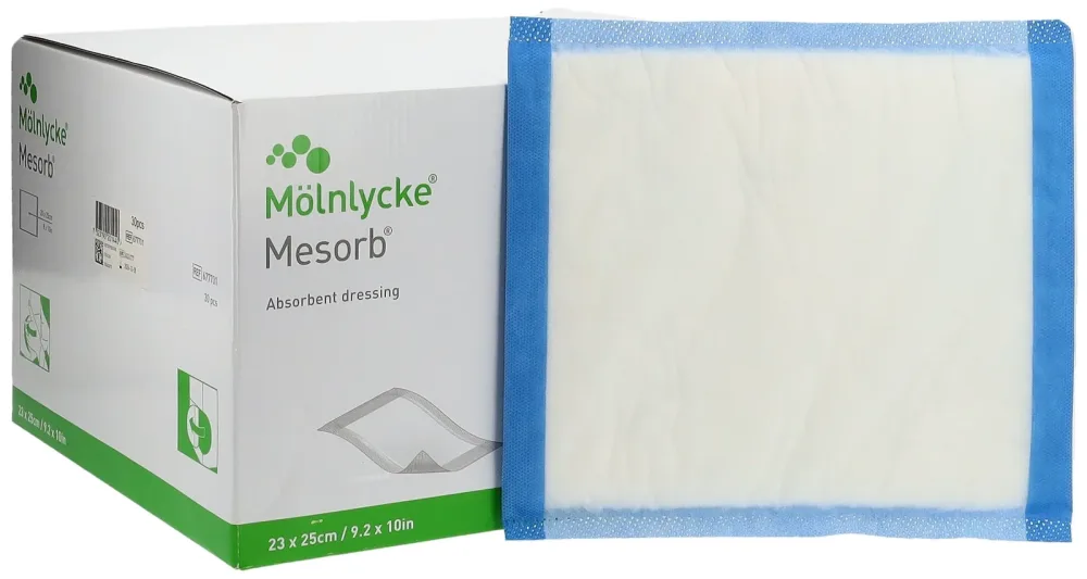 Mesorb Absorbierender Saugverband 23x25cm steril 30 Stk
