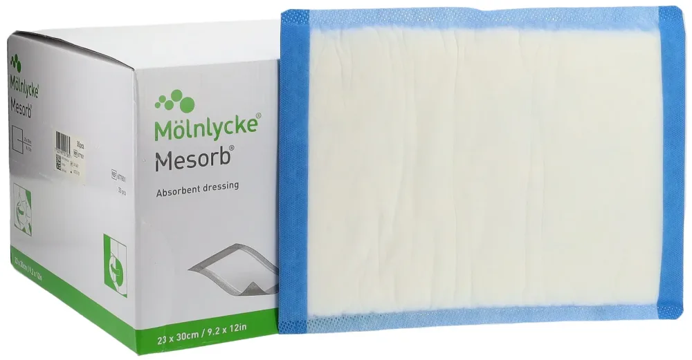 Mesorb Absorbierender Saugverband 30x23cm steril 30 Stk