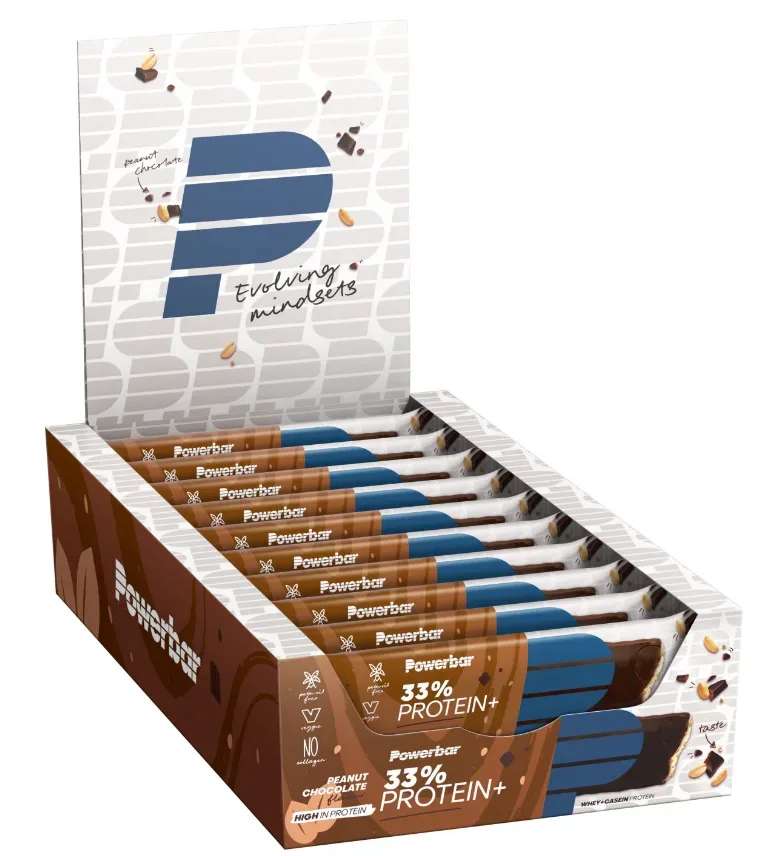 Powerbar 33% Protein+ Bar Peanutbutter Chocolate (10x90g)