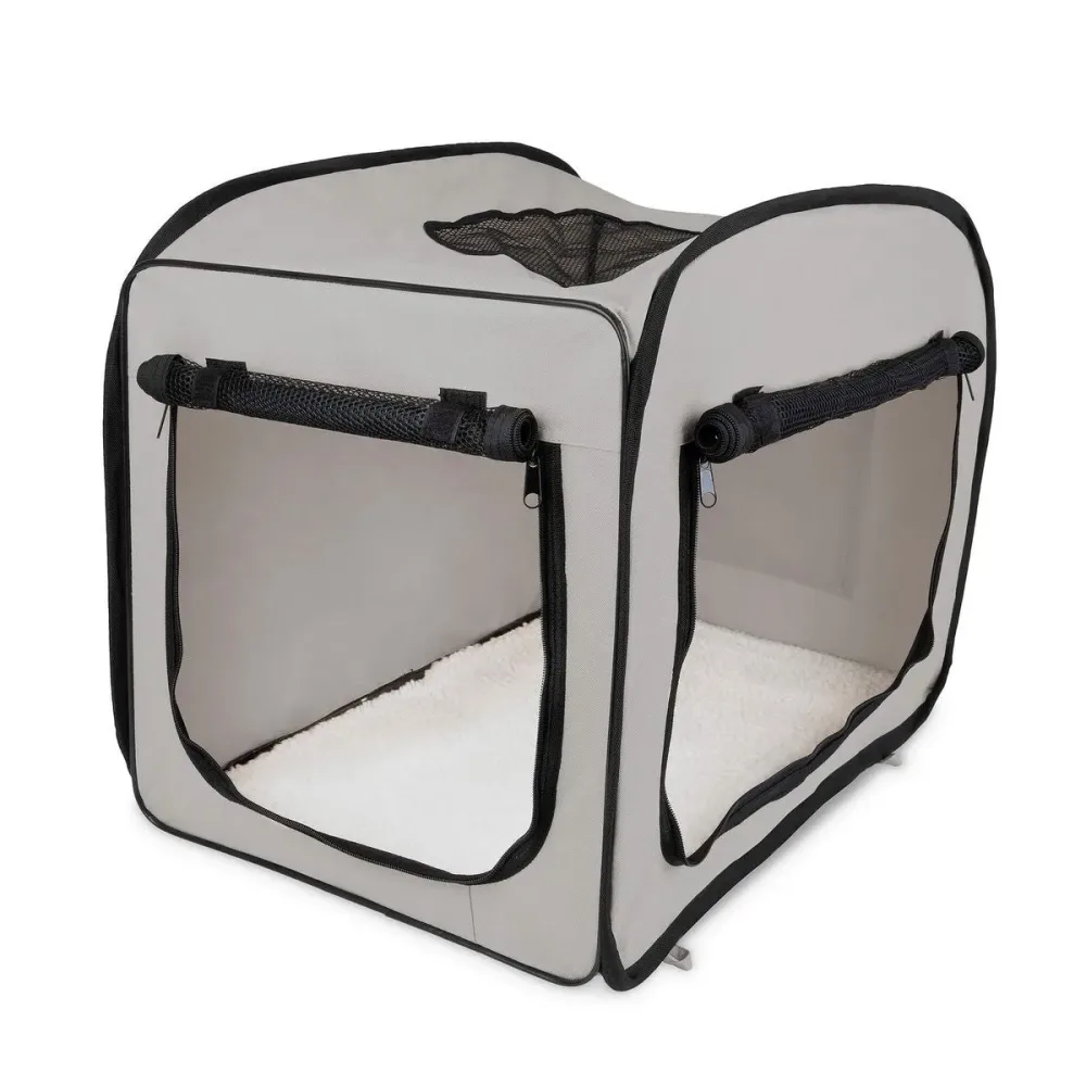Freezack Hunde-Transportbox Ispra grau, 73.5x46.5x63cm (1 Stk)