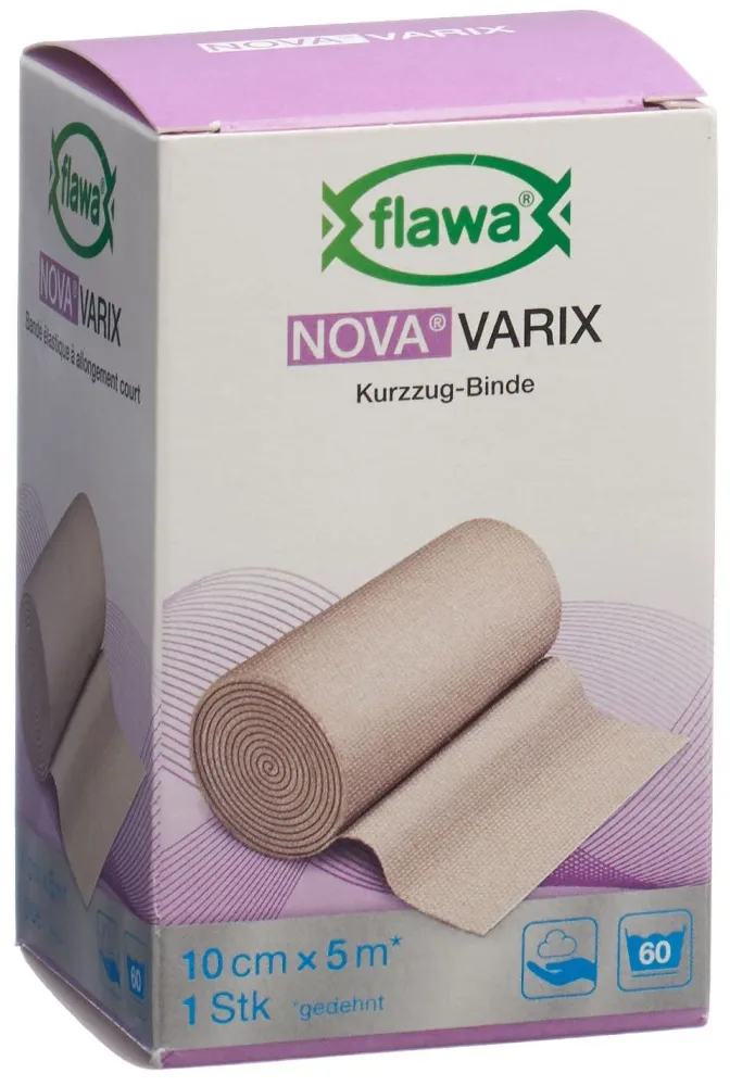 Flawa Nova Varix Kurzzugbinde 10 cm x 5 m