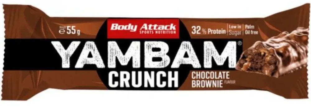 Body Attack Yambam Crunch Bar Chocolate Brownie (55g)