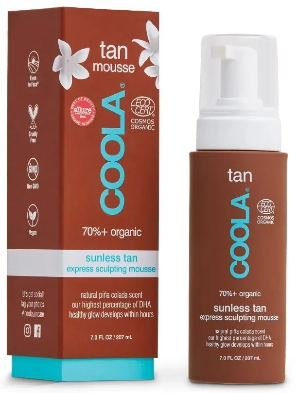 Coola Organic Sunless Tan Express Sculpting Mousse (207ml)