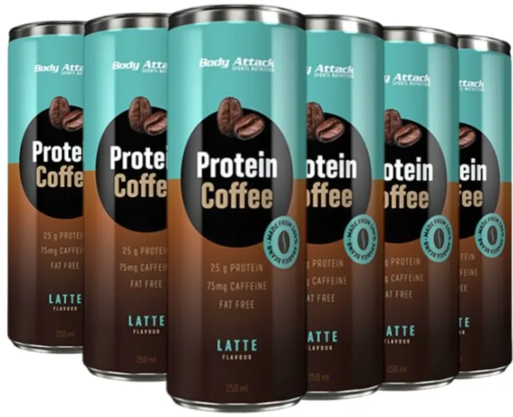 Body Attack Protein Coffee Latte (12x250ml)