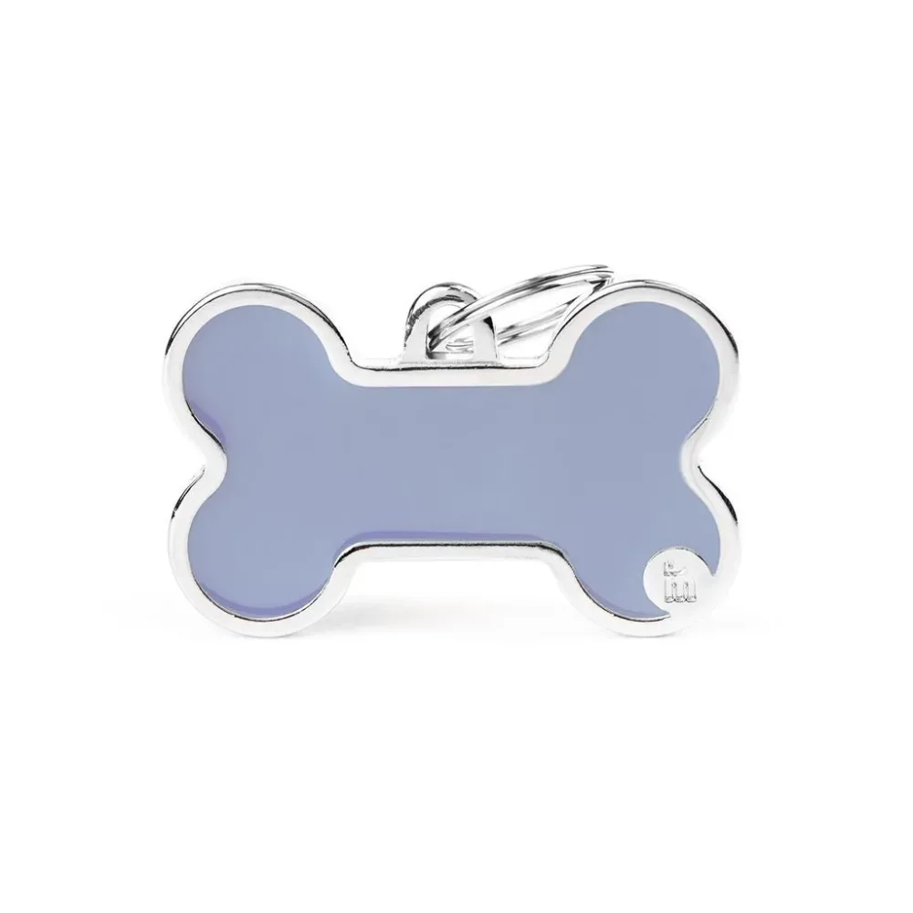 MyFamily Bone Logo ID-Hundetag lila, 3.8x2.4cm (1 Stk)