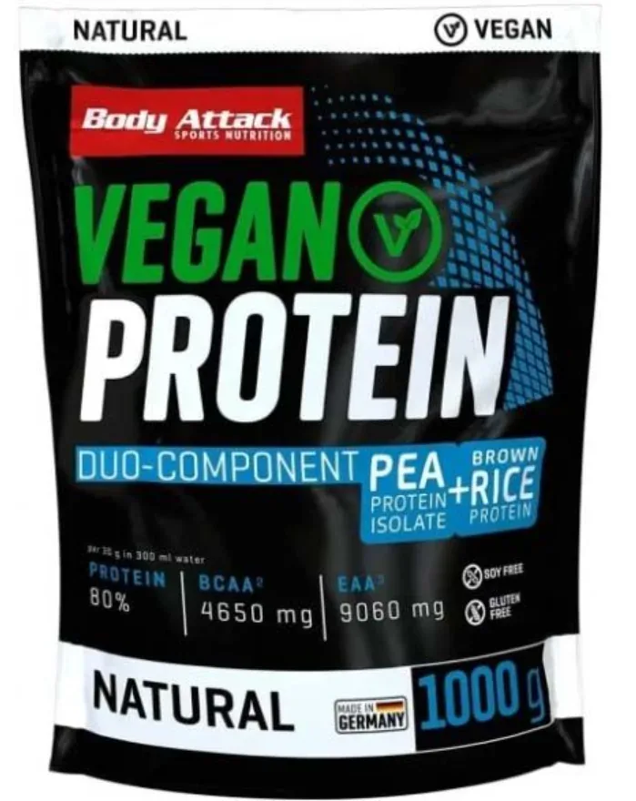 Body Attack Vegan Protein Natural (1000g)