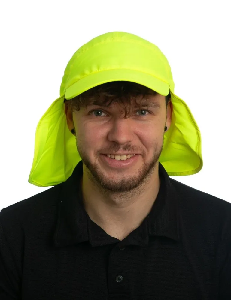 iq-uv UV Schutz Kappe mit Nackenschutz recycelt gelb (1 Stk)