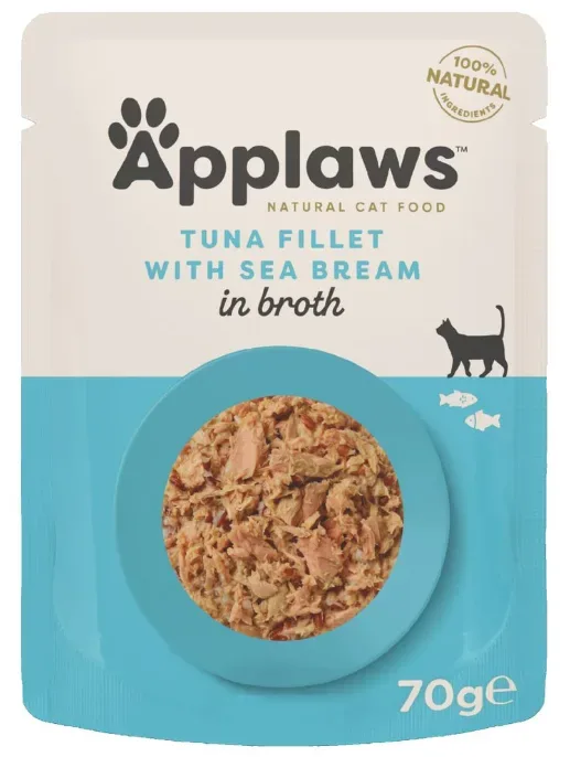 Applaws Nassfutter mit Thunfisch und Dorade (70g)