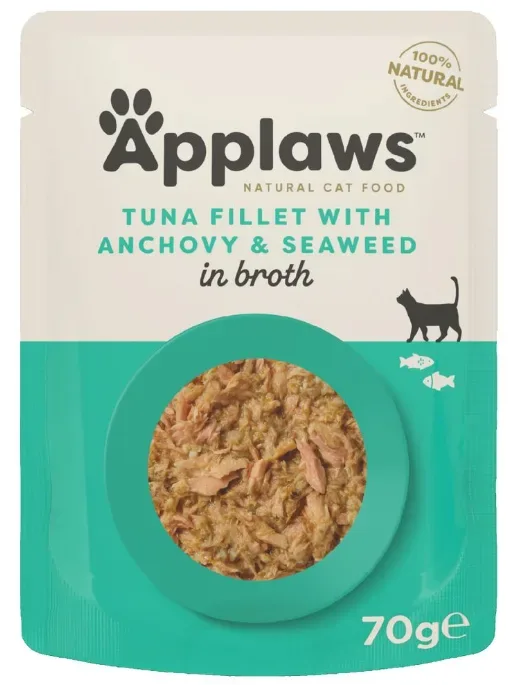 Applaws Nassfutter mit Thunfischfilet und Sardelle (70g)