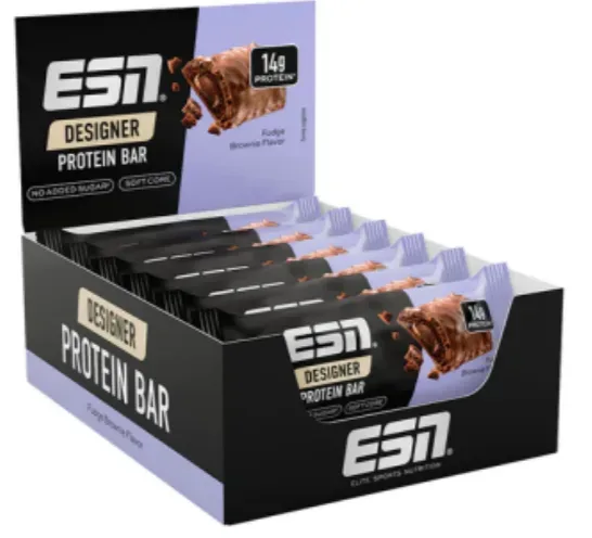 ESN Designer Protein Bar Fudge Brownie (12x45g)