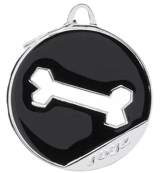 rogz Knochen Hunde-ID-Tag, Durchmesser 3cm (1 Stk)