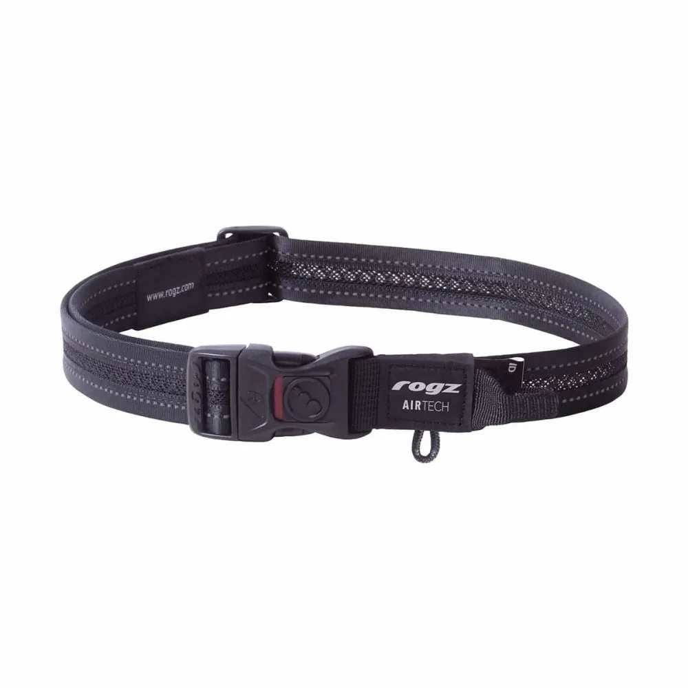 rogz AirTech Classic Halsband schwarz, 12-22kg (1 Stk)