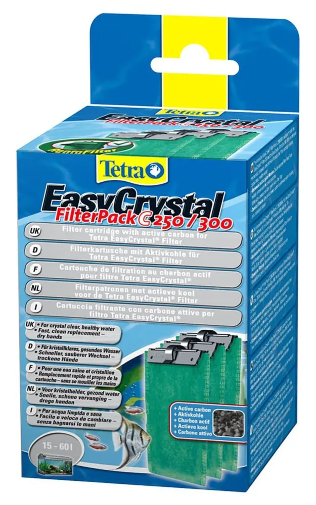 Tetra EasyCrystal Filter Pack C250/300 mit Aktivkohle (3 Stk)