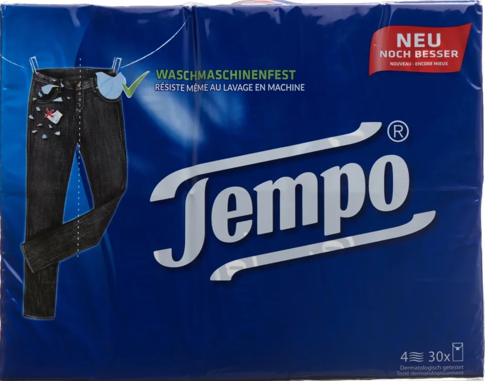Tempo Taschentücher 4-lagig 30 Stück à 10 Blatt