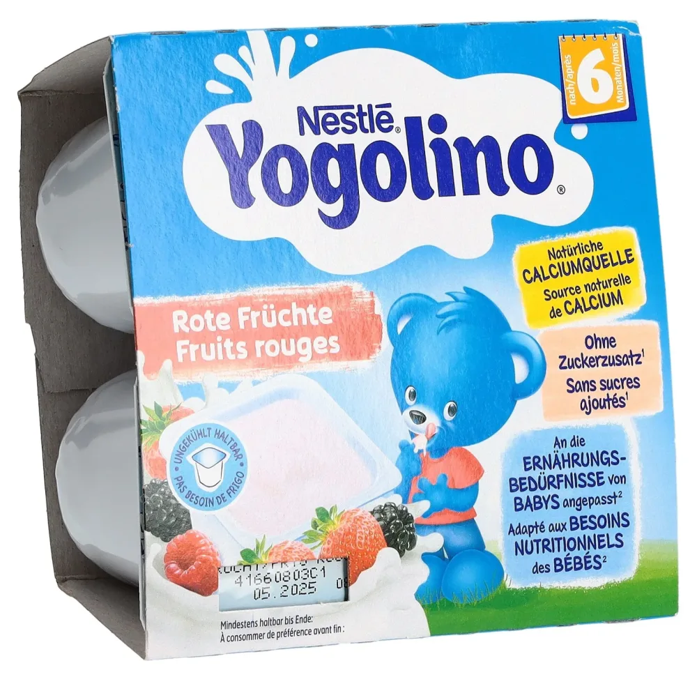 Nestlé Yogolino Rote Früchte, 6M (4x90g)